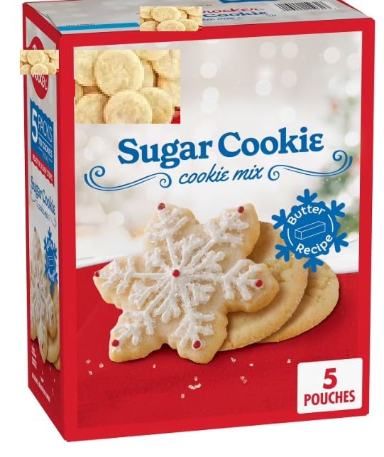Sugar Cookie Mix 17.5 oz Pack of 5.Perfect base for any holiday cookie decorating activities