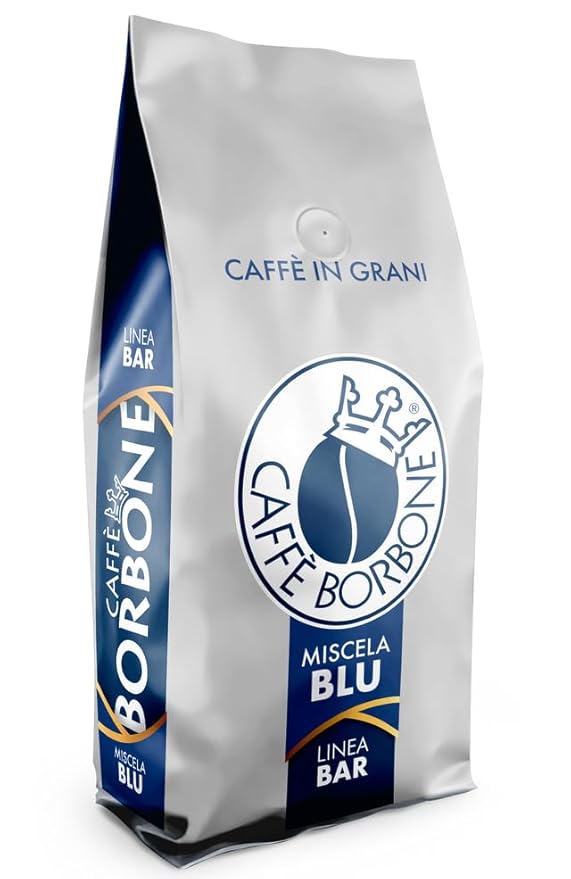 Caffè Borbone Whole Bean Coffee Medium-Dark Roast Blue Blend Authentic Italian Coffee 2.2 lb Bag (Pack of 2)