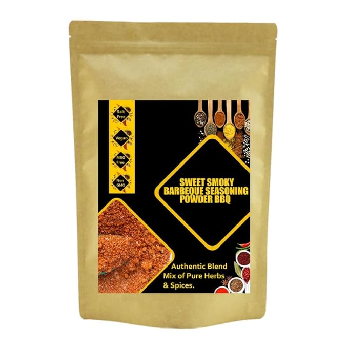 EDZZEL Natural Sweet Smoky Barbeque Seasoning Powder BBQ 100 GRAM ( Pack Of 1 )