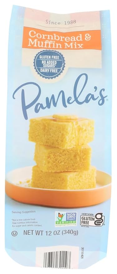 Pamela's Corn Bread &amp Muffin Mix 18x 12 Oz