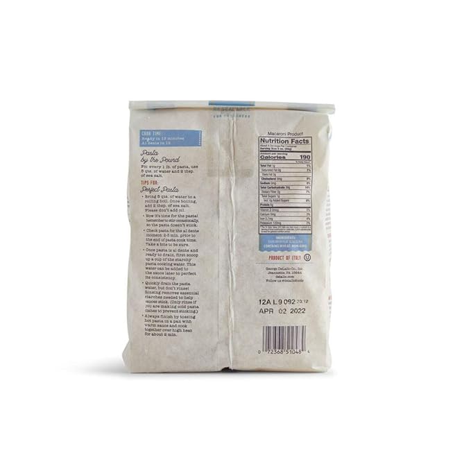 DeLallo Rigatoni #21 16-Ounce Bag (Pack of 16)