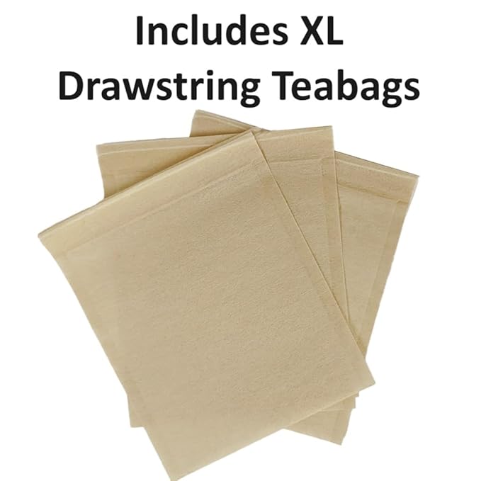 The Southern Standard | Organic Iced Tea Bags – 100% Black Tea Blend | No Microplastics | 50 XL Bags (½ lb Makes 25 Gallons)