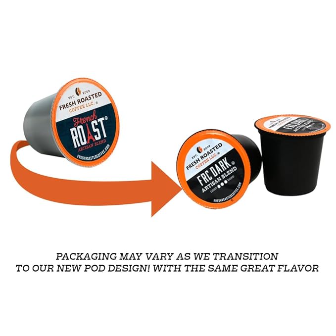 Fresh Roasted Coffee Dark Roast Blend Variety Pack K-Cup Compatible 96 Count