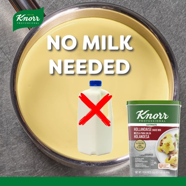 Knorr Professional Ultimate Hollandaise Sauce Mix Vegetarian Gluten Free No Artificial Flavors or Preservatives No added MSG 30.2 oz Pack of 4