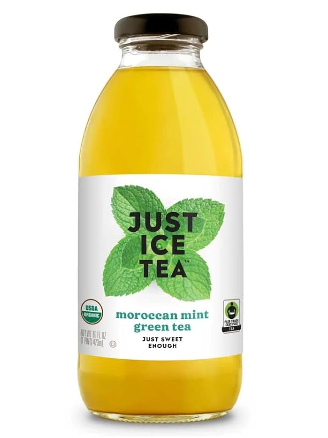 Just Ice Tea Organic Iced Tea 16 Fl Oz Glass Bottles