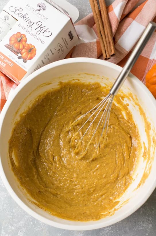 Sutter Buttes Pumpkin Spice Tea Cake Baking Kit with Extra Virgin Olive Oil - (Pumpkin Spice Tea Cake)