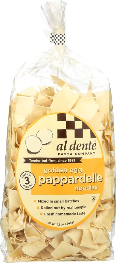 Al Dente Golden Egg Papparedelle Pasta 18x 12Oz
