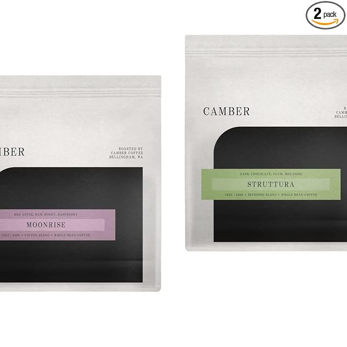Bean Box Sampler - Roasted by Camber 2-Pack Whole Bean Coffee Gourmet Coffee