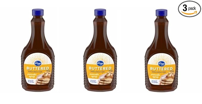 Pack of 3 Buttered Pancake Syrup 24 fl oz