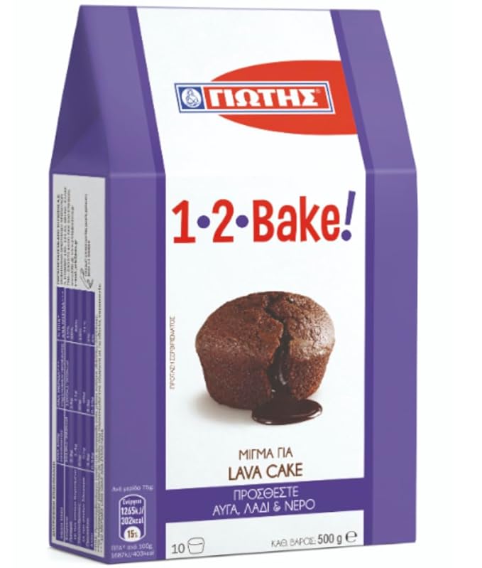 Yiotis 1-2-Bake Lava Cake Mix Chocolate 500g Box