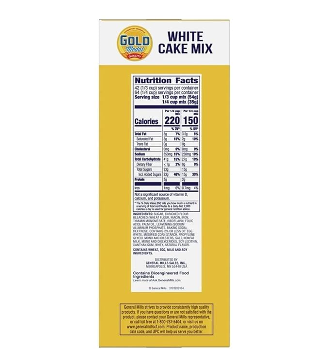 Gold Medal Cake Baking Mix White 5 Pound