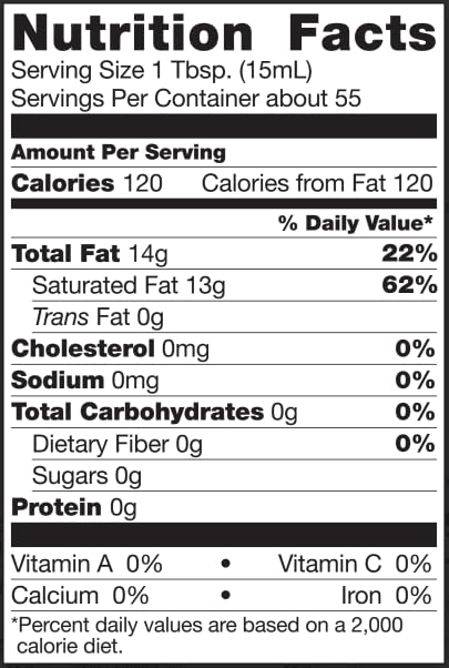 Wildly Organic Refined Coconut Oil 28 Fl Oz - Organic Non-GMO Vegan RBD No Coconut Flavor/Aroma (Neutral Flavor) | Perfect for Skin Hair Cooking &amp Baking - BPA-Free Container