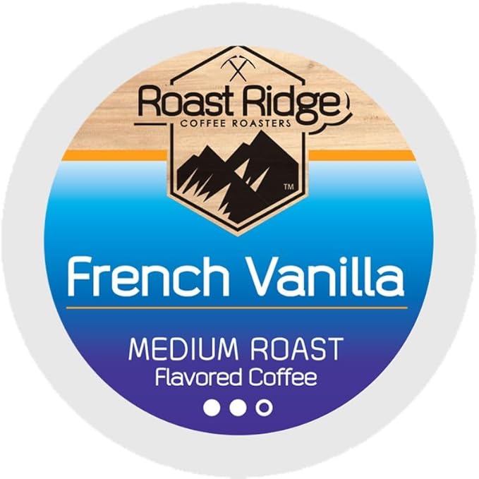 Roast Ridge Single Serve Coffee Pods for K-Cup Brewers Medium Roast French Vanilla 60 Count