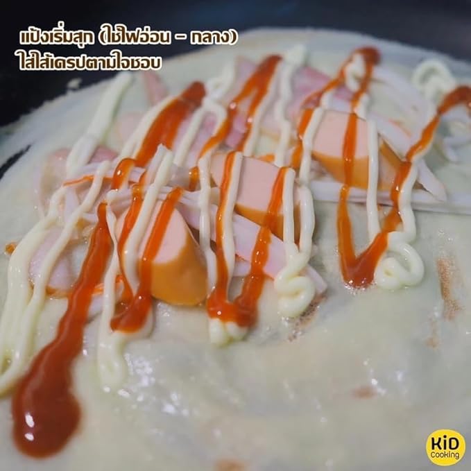 เชฟจ๋า Crispy Crepe Baking Mix Professional Thin-Crust Pastry Flour Easy Preparation for Sweet and Savory Snacks Gourmet Crepe Base for Home and Cafe Use (1000g)