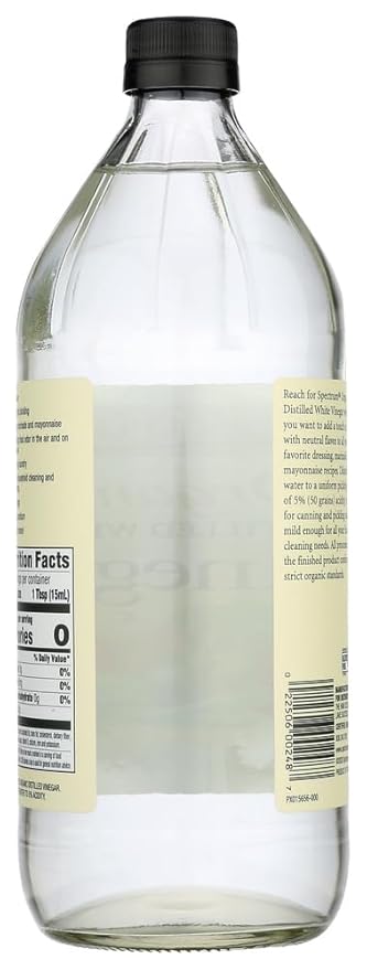 Spectrum Naturals Distilled White Vinegar 48x 32 Oz