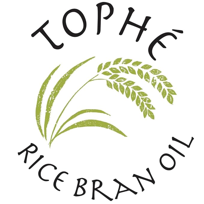 RICE BRAN OIL | All Natural Made from 100% Non-GMO Rice | Rich in Vitamin E and Gamma-Oryzanol | Unfiltered Non Winterized No Trans Fat and Heart Healthy | 1/2 Gallon By Tophe