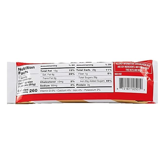 DeMet's Turtles Milk Chocolate Caramel Nut Cluster Bar (1.76 Ounce 3-Piece Bar 24 Count) Perfect Grab-N-Go Snack or Sit &amp Savor