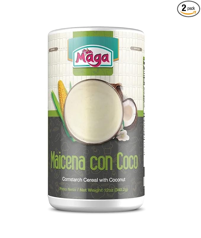 MAICENA con COCO (Cornstarch Cereal with Coconut) by Maga Foods Puerto Rico - 12 oz (Count of 2)