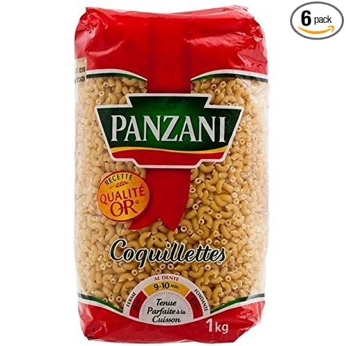 Panzani Coquillettes Pasta 1kg - Pack of 6
