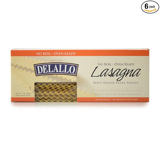 George E Delallo Co Inc Pasta Lasagna No Boil 13.20-Ounce (Pack of 6)