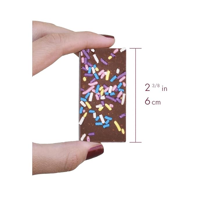 Chuao Chocolatier Sprinkle Dreams Milk Chocolate Mini Bars | Gourmet Artisan No Preservatives | For Gift Baskets Christmas Gifts for Women Men Birthday Thank You Care Package | 24 Pack