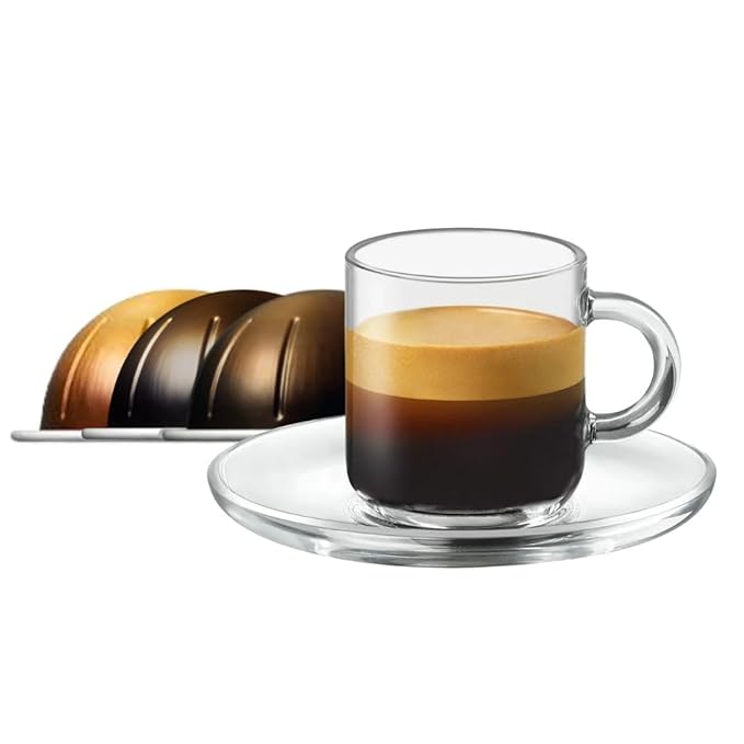 Double Espresso Coffee Pods Variety Pack – Dolce Scuro Chiaro Blend 30 Capsules (2.7 fl. oz)