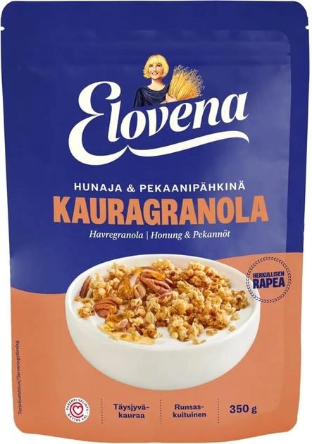 Elovena honey&amppecan nut Granola 1 Pack of 350g SÖPÖSÖPÖ pack (SOPOSOPO)