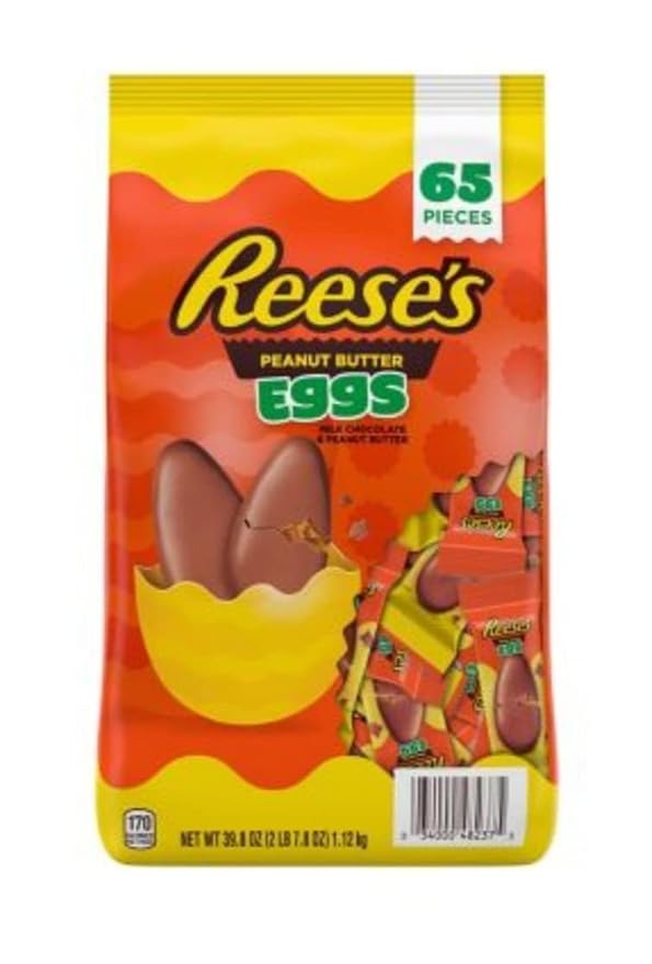 Reese Peanut Butter Eggs with Milk Chocolate - Big Bag - Delicious Classic Treats - Enough to Share with Friends and Family or to Keep to Yourself