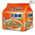 康师傅 方便面 大食袋方便面 泡面袋装速食 五连包144g*5包Master Kong instant noodles big food bag instant noodle bag instant food five packs 144g*5 packs (香辣面5袋 /Spicy noodles 5 bags)