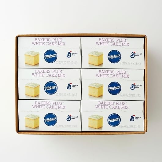 PillsburyTM Value Bakers' PlusTM Cake Mix White (6ct) 4 lb 8 oz