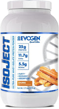 Evogen Isoject - Whey Protein Isolate | Ultra-Pure Whey Protein Powder with Ignitor Enzymes BCAAs and EAAs | Enhanced Absorption &amp Recovery | Churro | 25 Servings