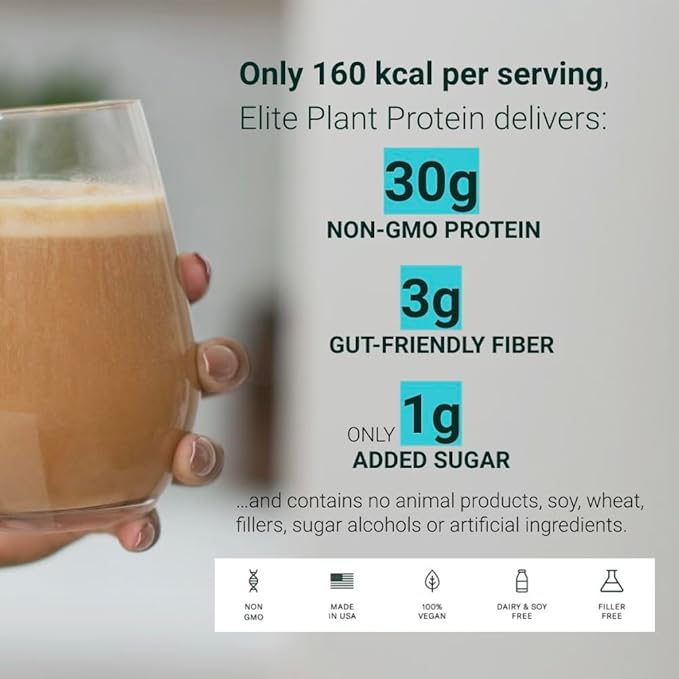 FYTA - Vanilla Protein Powder Plant Based with Better Taste &amp Texture Than Whey Protein - Non-GMO &amp Dairy Free Protein Powder Vegan for Women &amp Men - Caramel Vanilla 630g