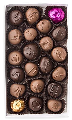 Mrs. Cavanaugh’s 1 lb Creams With &amp Without Nuts Mixed (Milk 65% &amp Dark 35%) Chocolate