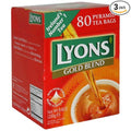 Lyons Pyramid Tea Gold Blend Tea Bagss 80-Count Package (Pack of 3)