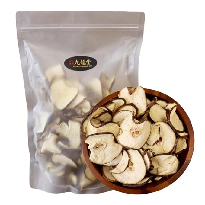 Royal Seafood USA Natural Sun Dried pear slices 450g -100% natural No sugar added Non-sulfurfor soupTea 特级无熏硫 雪梨干片 清香纯天然 清热润燥止咳