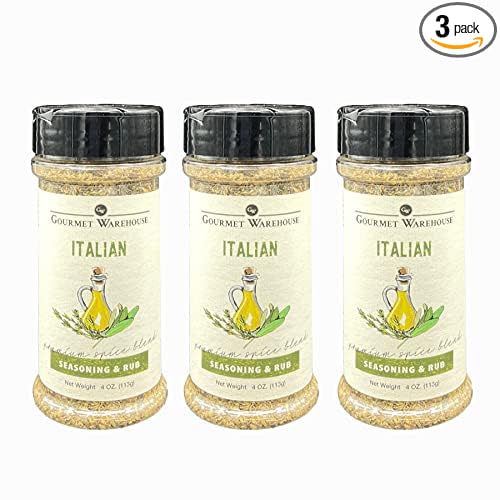 Gourmet Warehouse Italian Seasoning 4 ozs 3 Pack - Gluten Free No MSG No HFCS