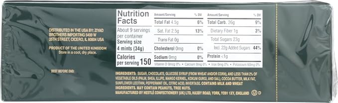 Nestle After Eight Mint Chocolate Thins 30 Mints - 300g/10.5oz (PACK - 6)