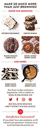 Miss Jones Baking Organic Fudge Brownie Mix Non-GMO Vegan-Friendly: Rich Cocoa (Pack of 3)