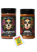 Mexican Traditional Seasoning Mix Asadero-Style Spice Blend for Chicken Beef Pork and Vegetables with Bonus Slap Ya Mama Seasoning Packet (7.3 oz All Purpose/Birria)