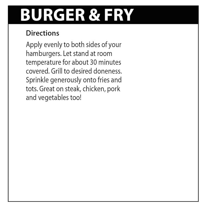 Rada Burger &amp Fry Seasoning Pack of 3