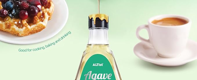 ALTist Allulose Syrup Sweetener – Zero Calorie Liquid Sugar Alternative Keto Vegan Non-GMO Plant-Based | 1:1 Sugar Replacement No Net Carbs Zero Fat 17.7 fl oz x 2 Bottle - Agave