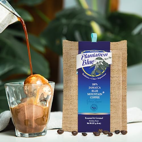 PREMIUM PLANTATION BLUE TRADITION CLASS EXPERIENCE 100% Blue Mountain Coffee Jamaica Medium Roasted &amp Ground (8oz)