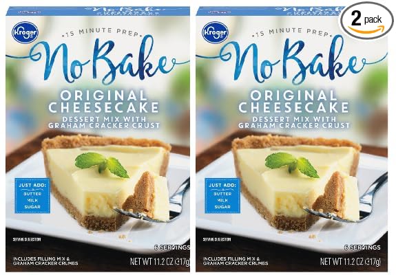 No Bake Original Cheesecake (2 Boxes 11.2 oz. each)