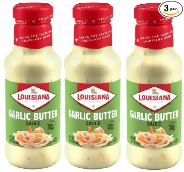 Garlic Butter Sauce delicious on steak and pasta (Pack Of 3 Bottles) 10.5 oz.