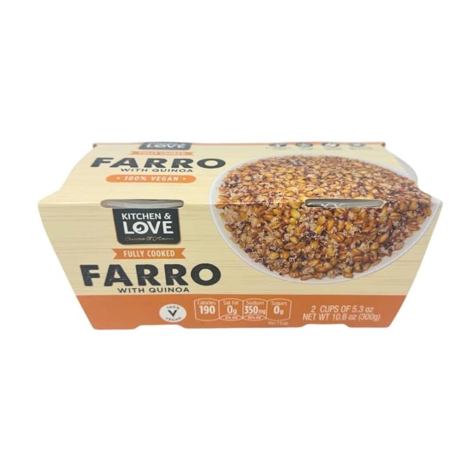 Kitchen &amp Love Cooked Farro Cups