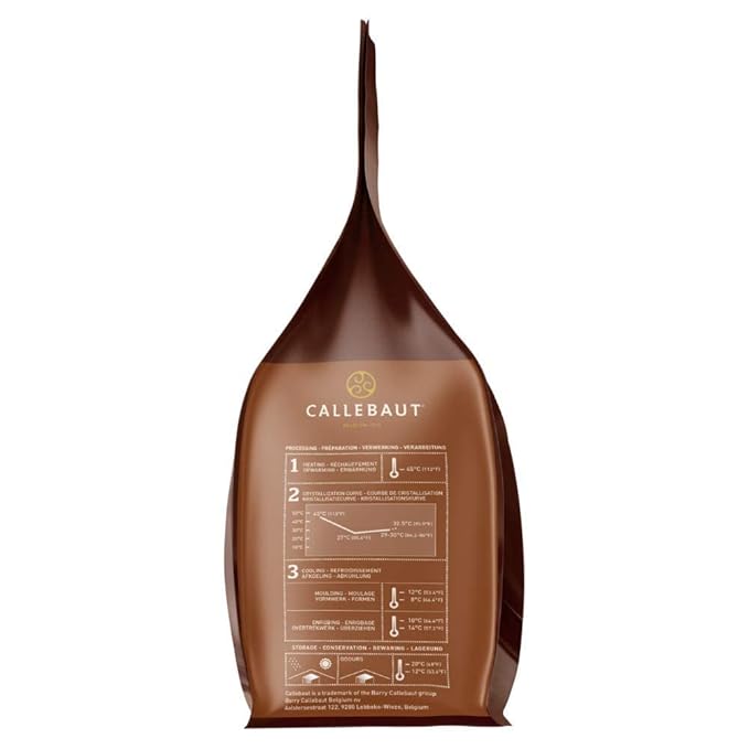 Belgian Milk Chocolate Baking Callets (Chips) - 33.6% - 1 bag 5.5 lbs