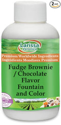 Fudge Brownie / Chocolate Flavor Fountain and Color (8 oz ZIN: 528150) - 2 Pack