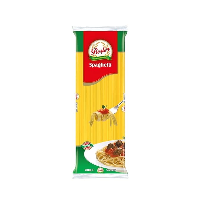 Spaghetti Pasta ByBesler 70% Durum Wheat Semolina 16 Oz Pack of 4