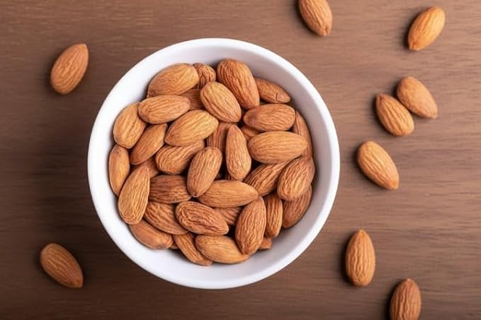 California Almonds 100gm | Raw &amp Crunchy Badam Giri | High Protein Vegan &amp Gluten-Free | Natural Healthy Dry Fruits for Snacking Cooking &amp Baking