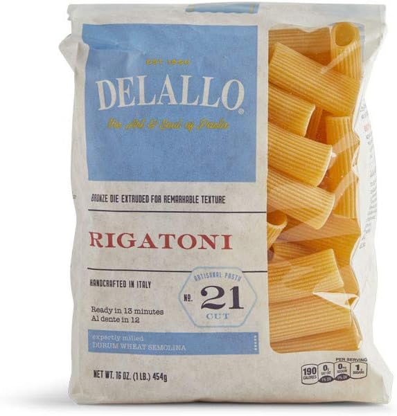 De Lallo Rigatoni #21 Pasta (16x16 Oz)